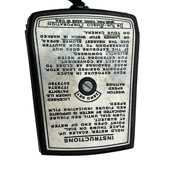 Vintage DeJur-Amsco 5B Exposure Meter With Case & Neck Strap 58g - Picture 2 of 5